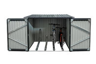 Galvanized Steel Metal Bike Storage Shed 10x4 6X4 With Pent Roof